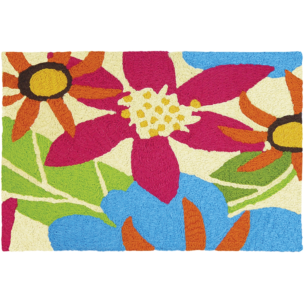 Jio-hd019b 21 X 33 In. Piccadilly Floral Indoor & Outdoor Area Rug
