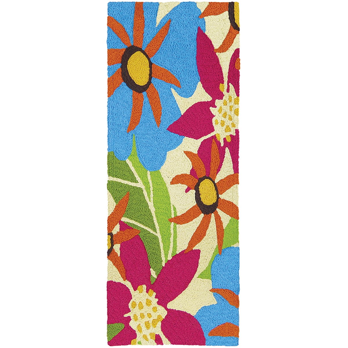 Jio-hd019j 21 X 54 In. Piccadilly Floral Indoor & Outdoor Area Rug