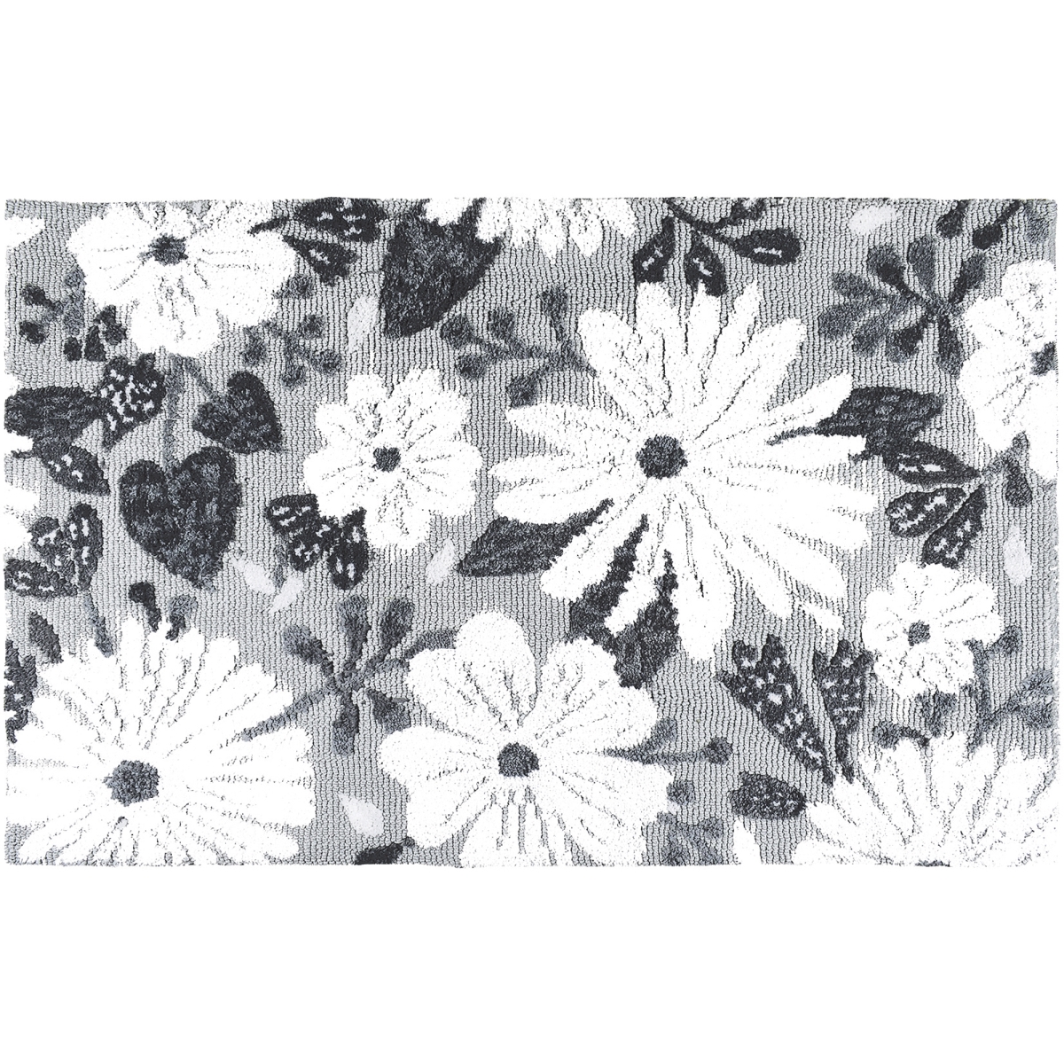 Ss-jbh001b 21 X 33 In. Wildflowers Gray Accent Rug