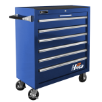 BL04036061 36 in. H2Pro Series 6 Drawer Roller Cabinet, Blue