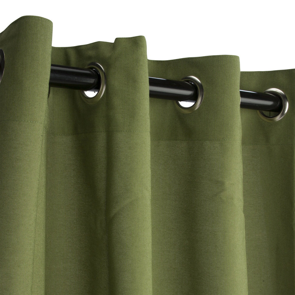 Hammock Source Cur96clgrsn 50 X 96 In. Sunbrella Outdoor Curtain With Nickel Plated Grommets, Spectrum Cilantro