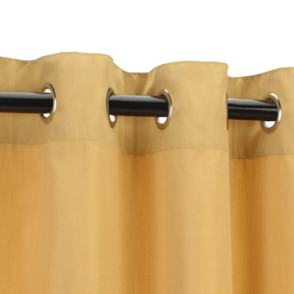 Hammock Source Cur84whgrsn 50 X 84 In. Sunbrella Outdoor Curtain With Nickel Plated Grommets, Wheat