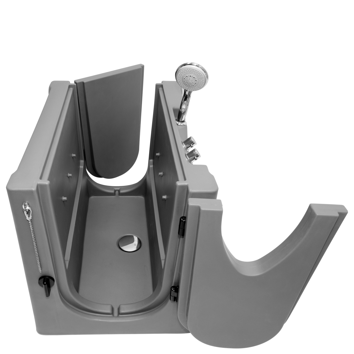 RA160 Portable Jetted Pet Bathing Station, Gray