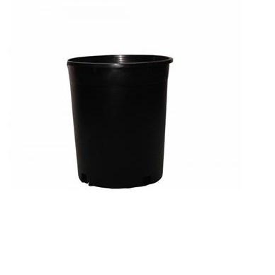13021000 10 In. Poly-tainer Injection-molded Pot, Pt4 - Black