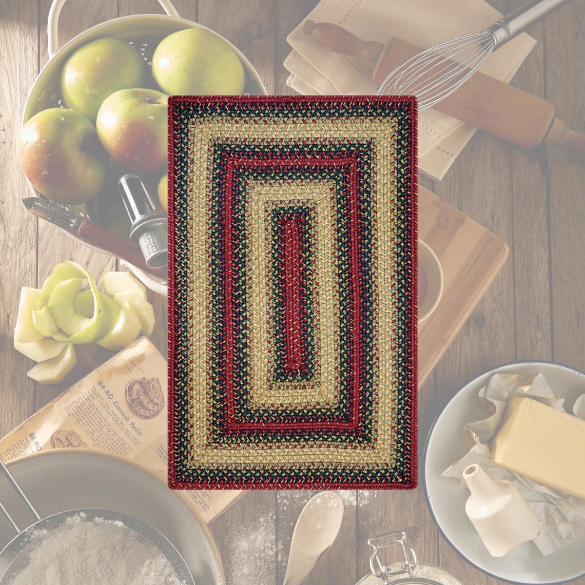 Picture of Homespice Decor 571793 11 x 36 in. Highland Oval Table Runner - Multicolor
