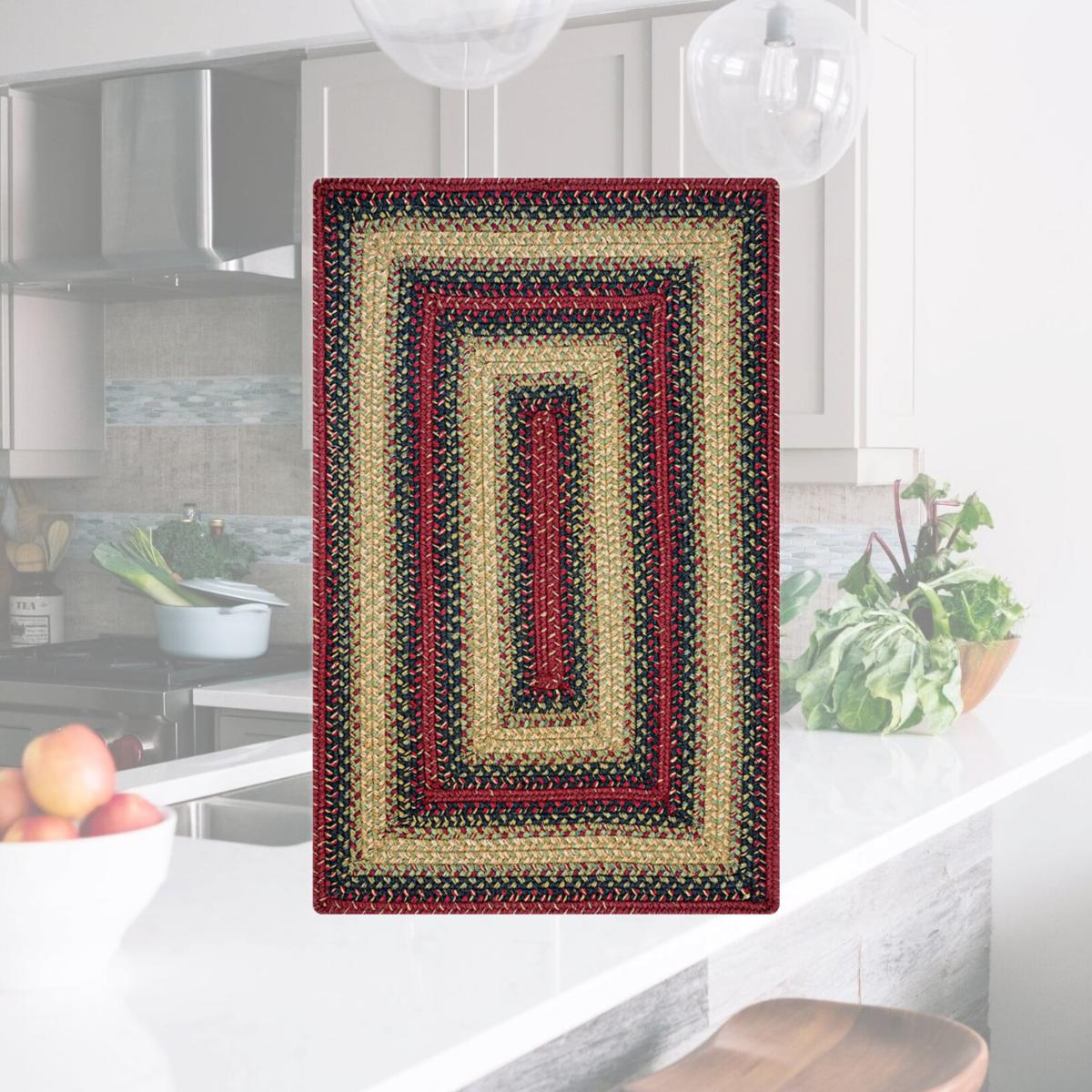 Picture of Homespice Decor 595799 13 x 19 in. Highland Rectangular Placemat - Multicolor - set of 4