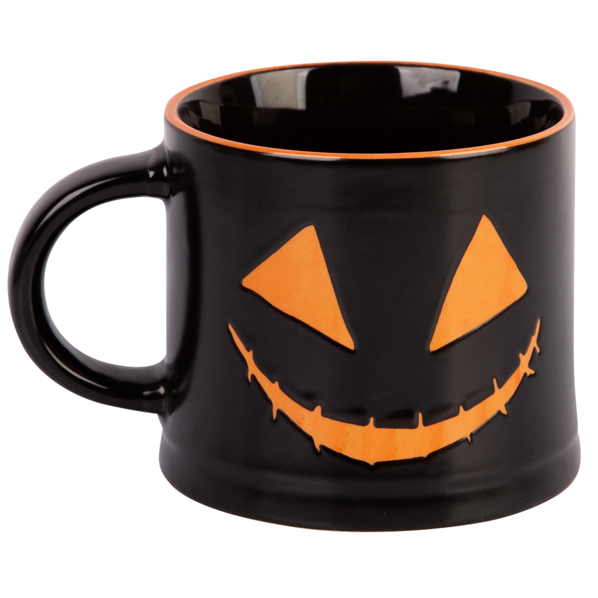 Picture of Home Essentials & Beyond 93928 16 oz Black Jack-O-Lantern Mug for Unisex - Set of 6