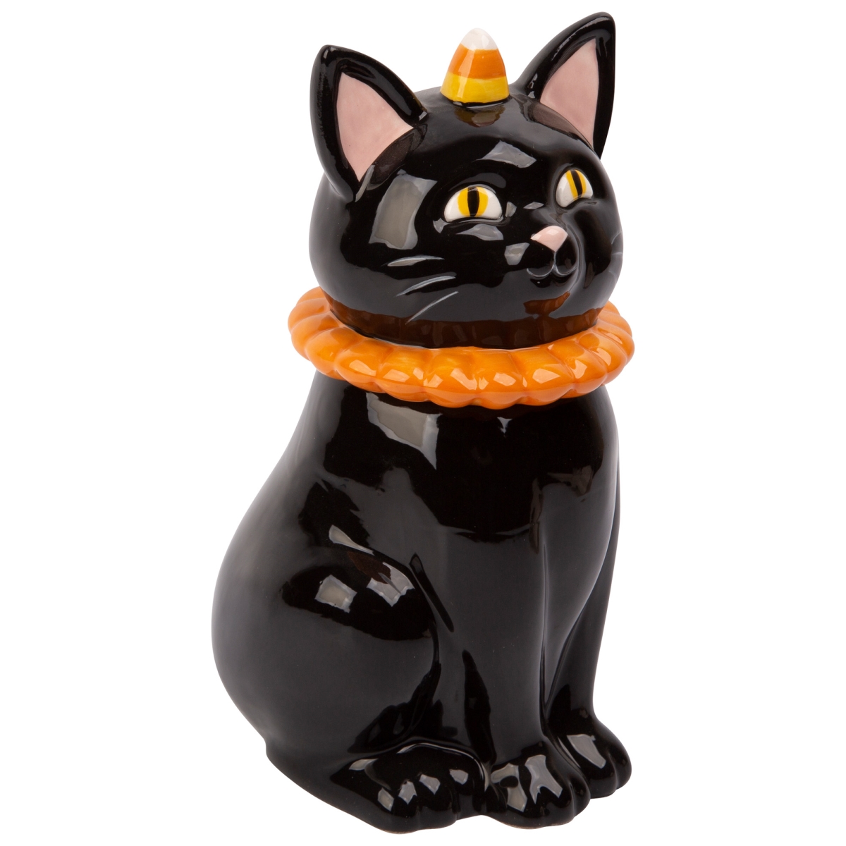 Picture of Home Essentials & Beyond R24-95567 19 oz Black Cat Mug with Lid for Unisex