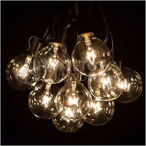 Hometown Evolution G50as50w 50 Ft. Outdoor String Lights - Set Of 50 G50 Assorted Color 2 In. Bulbs And White Cord