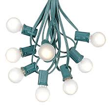 Hometown Evolution G40as100g 100 Ft. Outdoor String Lights G40 Assorted Color 1.6 In. Bulbs And Green Cord - Set Of 100