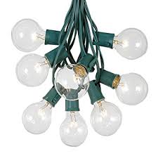 Hometown Evolution G50as100g 100 Ft. Outdoor String Lights - Set Of 100 G50 Assorted Color 2 In. Bulbs And Green Cord