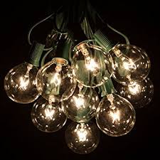 Hometown Evolution G50cl50g 50 Ft. Outdoor String Lights 2 In. Bulbs And Green Cord, Set Of 50