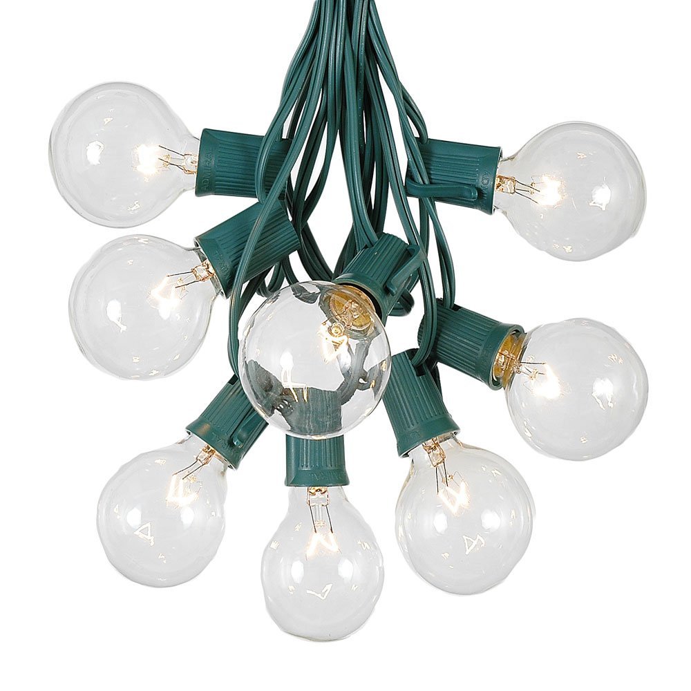 Hometown Evolution G50as25g 25 Ft. Outdoor String Lights - Set Of 25 G50 Assorted Color 2 In. Bulbs And Green Cord