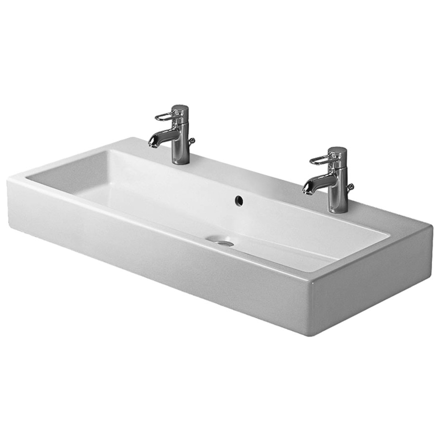 Vero Above Counter Porcelain Bathroom Sink 04545000271 White Alpin