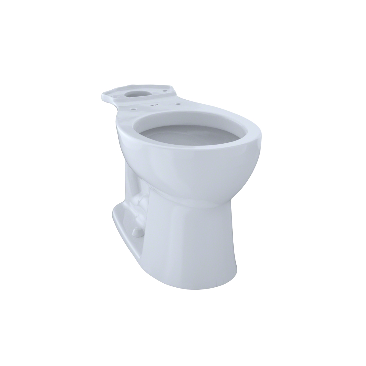 C243ef No.01 Entrada Universal Height Round Toilet Bowl, Cotton White