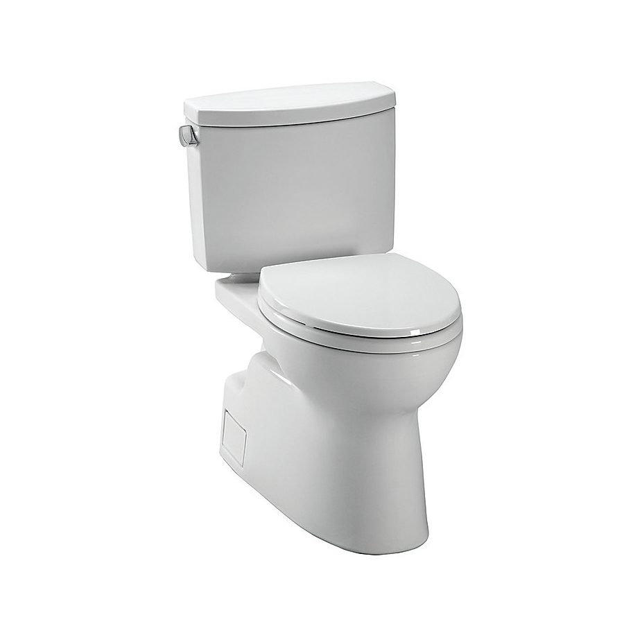 Cst474cefg-01 Vespin Elongated 2 Piece Toilet, Cotton White