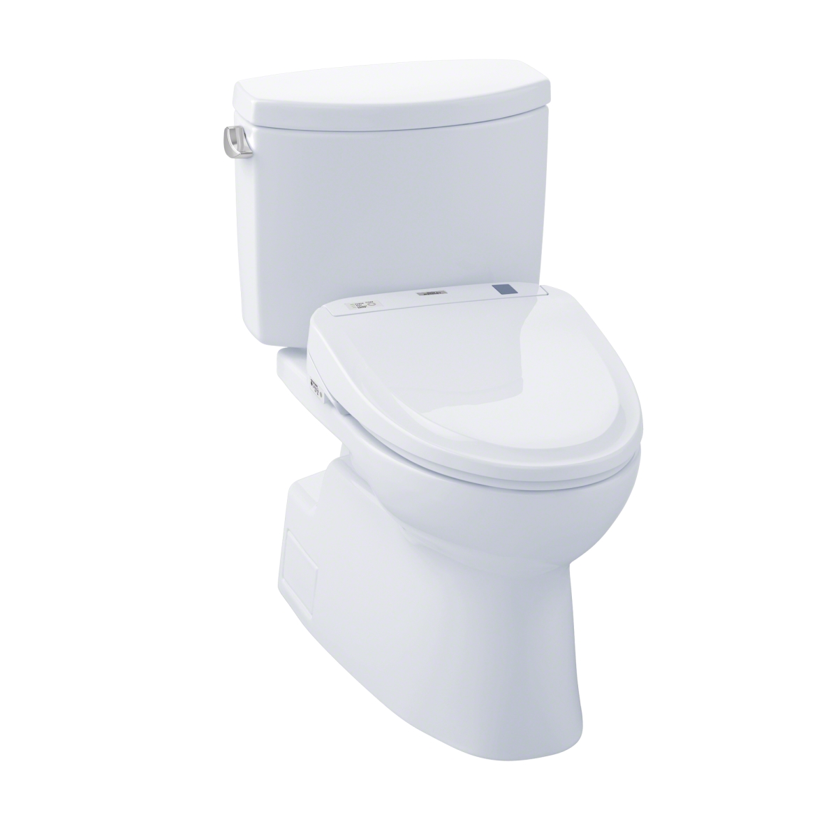 Mw474584cefgno.01 Connect Plus Kit Vespin Ii Two-piece Elongated 1.28 Gpf Toilet & Washlet S350e Bidet Seat, Cotton White