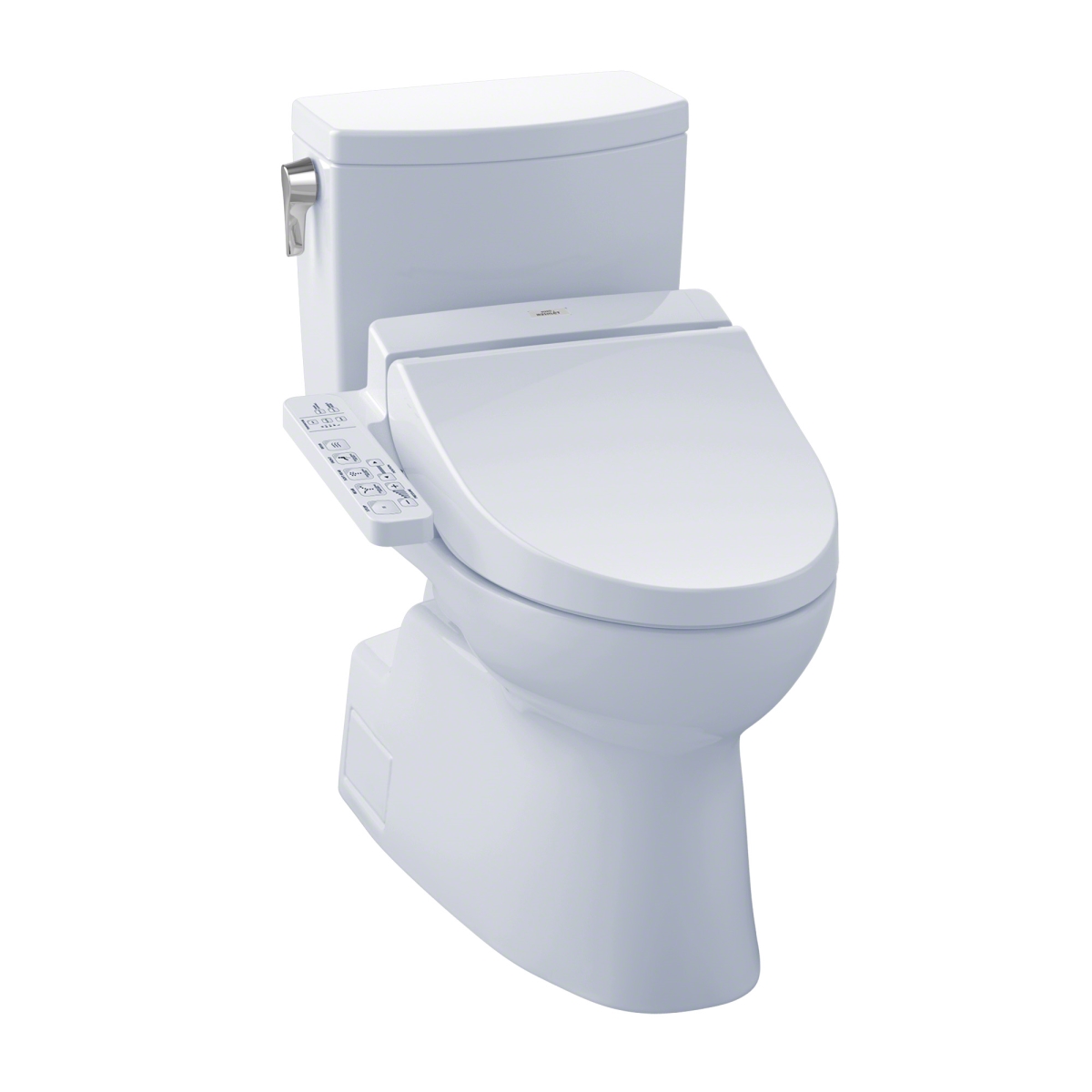Mw4742034cufgno.01 Connect Plus Kit Vespin Ii 1g Two-piece Elongated 1.0 Gpf Toilet & Washlet C100 Bidet Seat, Cotton White