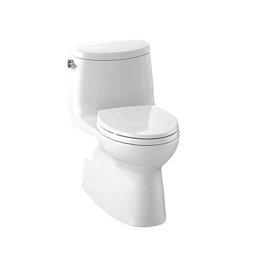 Ms614114cufg-01 Carlyle Ii Skirted Elongated Toilet, Cotton White