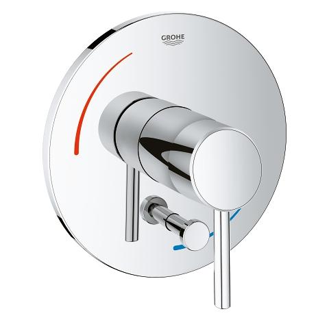 Grohe 29102001 Concetto Pressure Balance Mixing Valve Trim With Diverter, Chrome