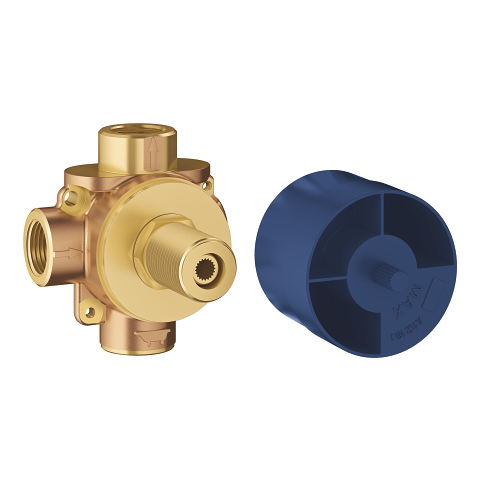 2-way Concetto Shower Rough-in Valve, Brushed Nickel