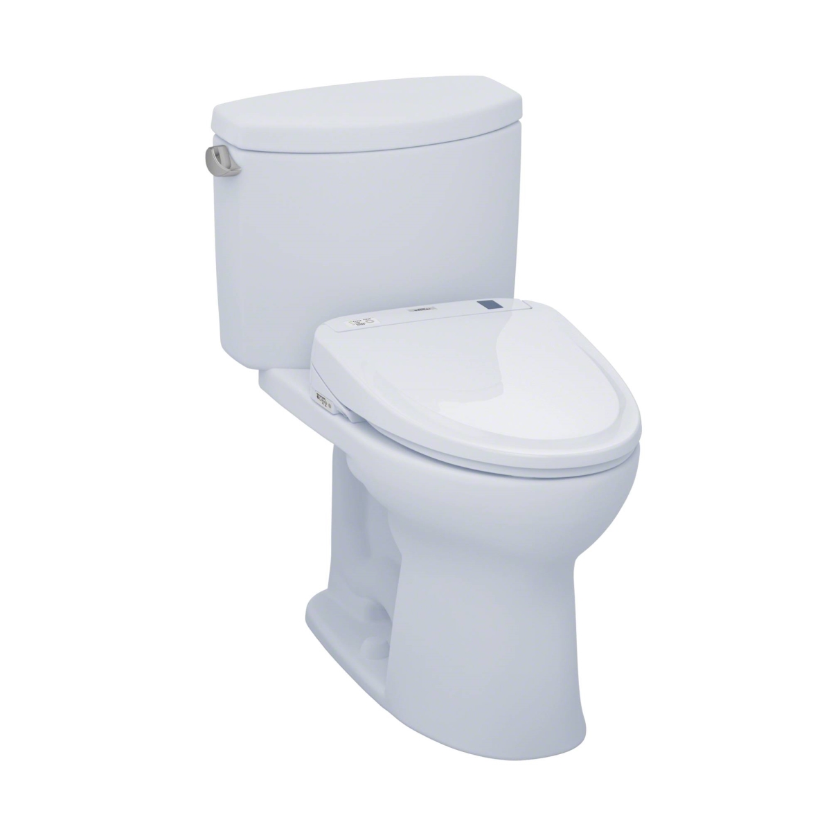 Mw454584cefg-01 Drake Ii Elongated 1.28 Gpf Toilet & Washlet S350e Bidet Seat, Cotton White