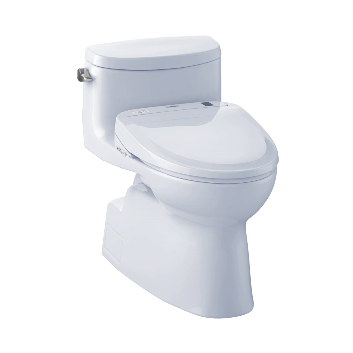 Mw644574cefg-01 Carolina Ii Elongated 1.28 Gpf Toilet & Washlet S300e Bidet Seat, Cotton White