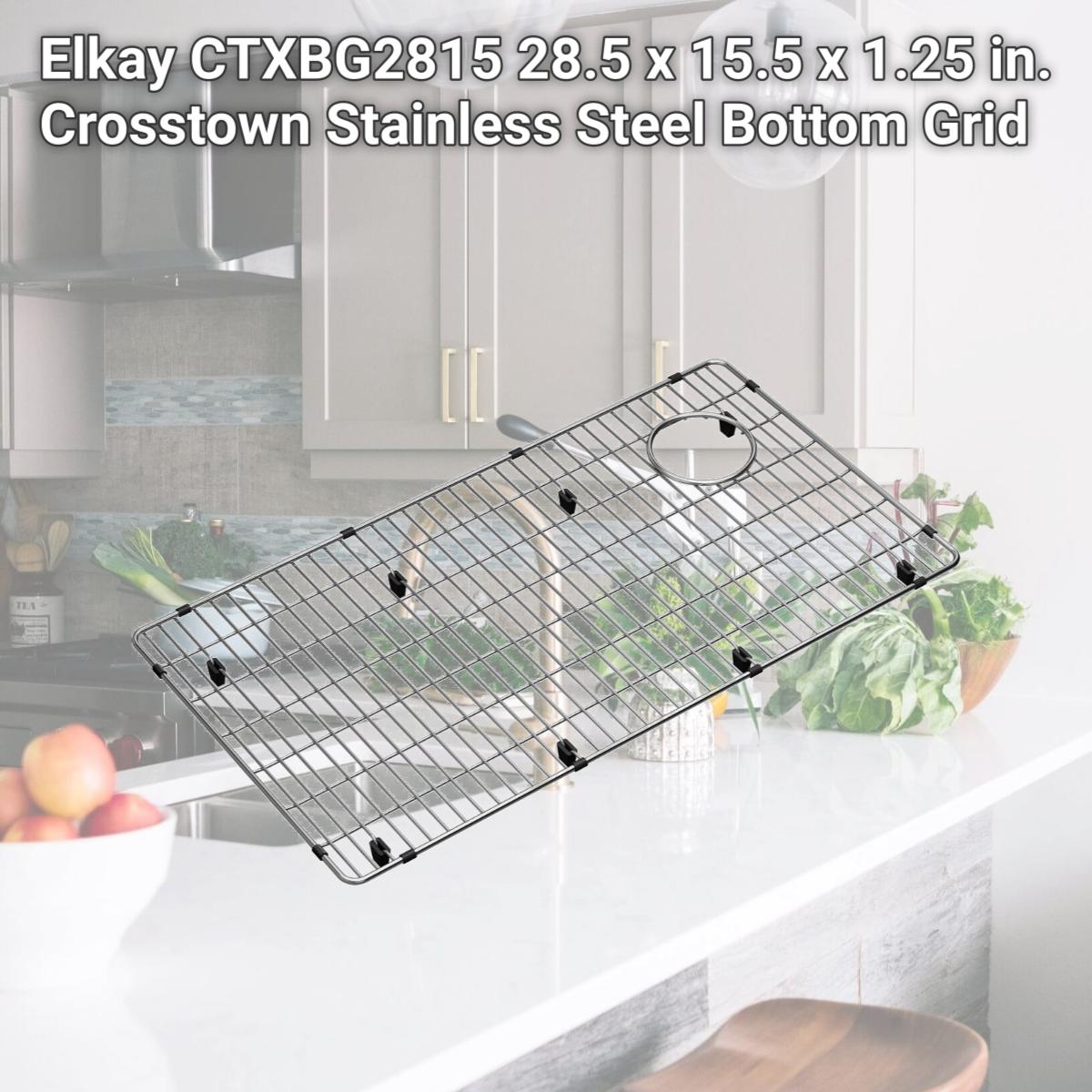 Picture of Elkay CTXBG2815 28.5 x 15.5 x 1.25 in. Crosstown Stainless Steel Bottom Grid