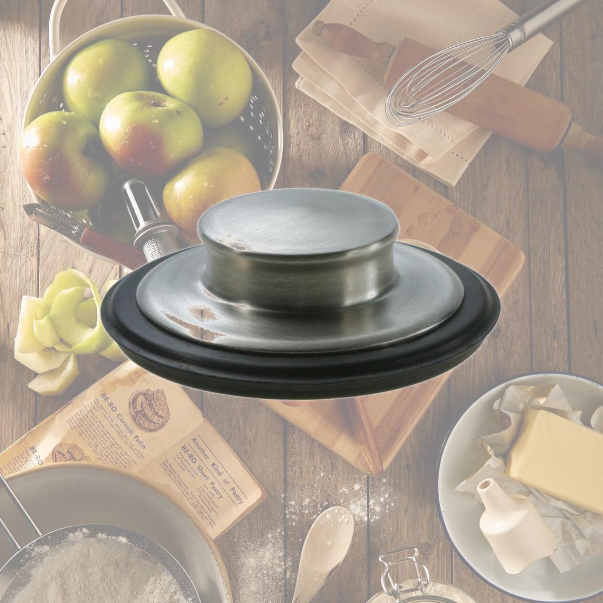 Picture of InSinkErator STP-SSB Sink Stopper for Garbage Disposals in Brushed Stainless Steel