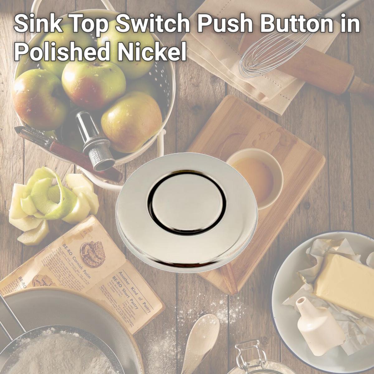 Picture of InSinkErator STC-PN Sink Top Switch Push Button in Polished Nickel