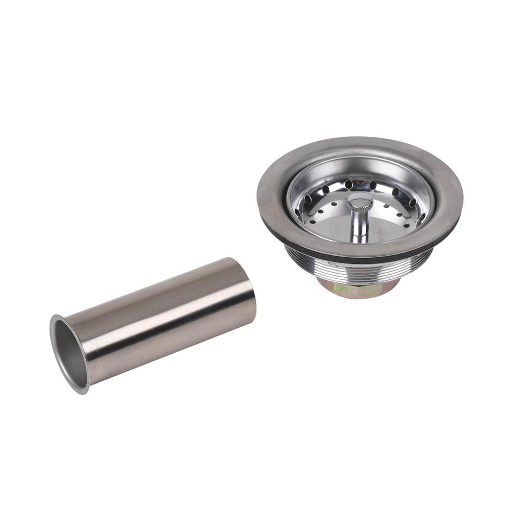 UPC 041193050557 product image for 10T 3-12 Basket Strainer Stainless Steel Metal Post with Tailpiece | upcitemdb.com