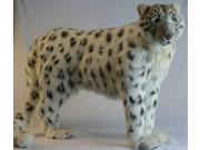 Hansa 4282 Snow Leopard Standing Plush Stuffed Animal - 49 In.