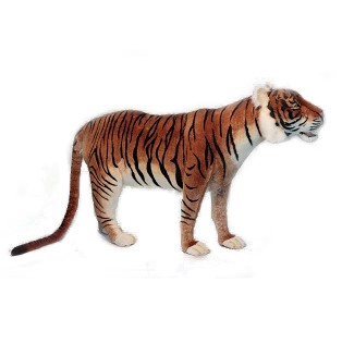 Hansa 6591 72 in. Tiger Jacquard Standing Plush Toys