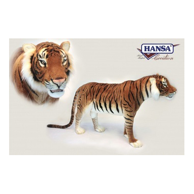Hansa 6592 55 in. Tiger Jacquard Standing Plush Toys