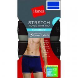 UPC 617914059583 product image for Hanes 00617914059583 Mens Fresh Iq Cotton Boxer Brief Pack of 3 | upcitemdb.com