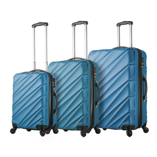 UPC 841795104142 product image for Mia Viaggi Italy V1015-03PC-BLU Lodi Hardside Spinner Luggage Set Blue - 3 Piece | upcitemdb.com