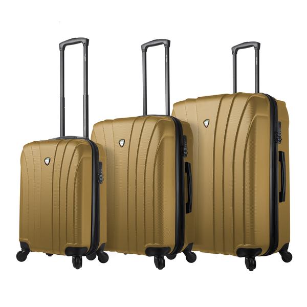 UPC 841795106467 product image for Mia Toro M1215-03PC-GLD Nicosia Hardside Spinner Luggage Set Of 3 - Gold | upcitemdb.com