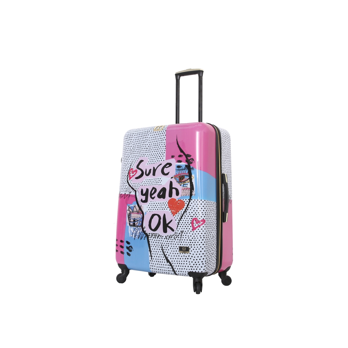 H1009-28-nsunn 28 In. Nikki Chu Sure Cute Luggage, Multicolor