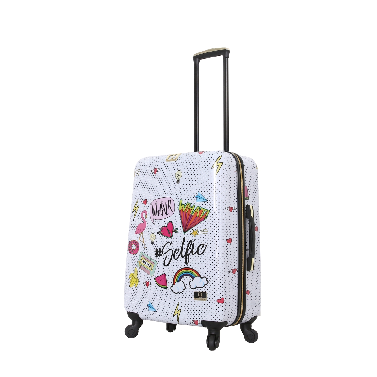 H1010-24-nwenn 24 In. Nikki Chu Whatever Cute Luggage, Multicolor