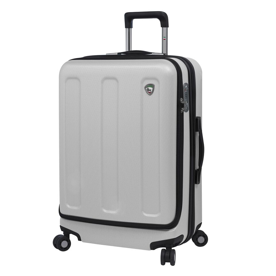 Italy M1087-28in-wht 28 In. Profondito Hardside Spinner Luggage With Number Lock, White