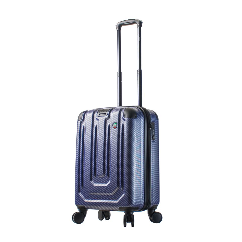 Italy M1098-20in-blu 20 In. Angolo Hardside Spinner Carry-on Luggage With Number Lock, Blue