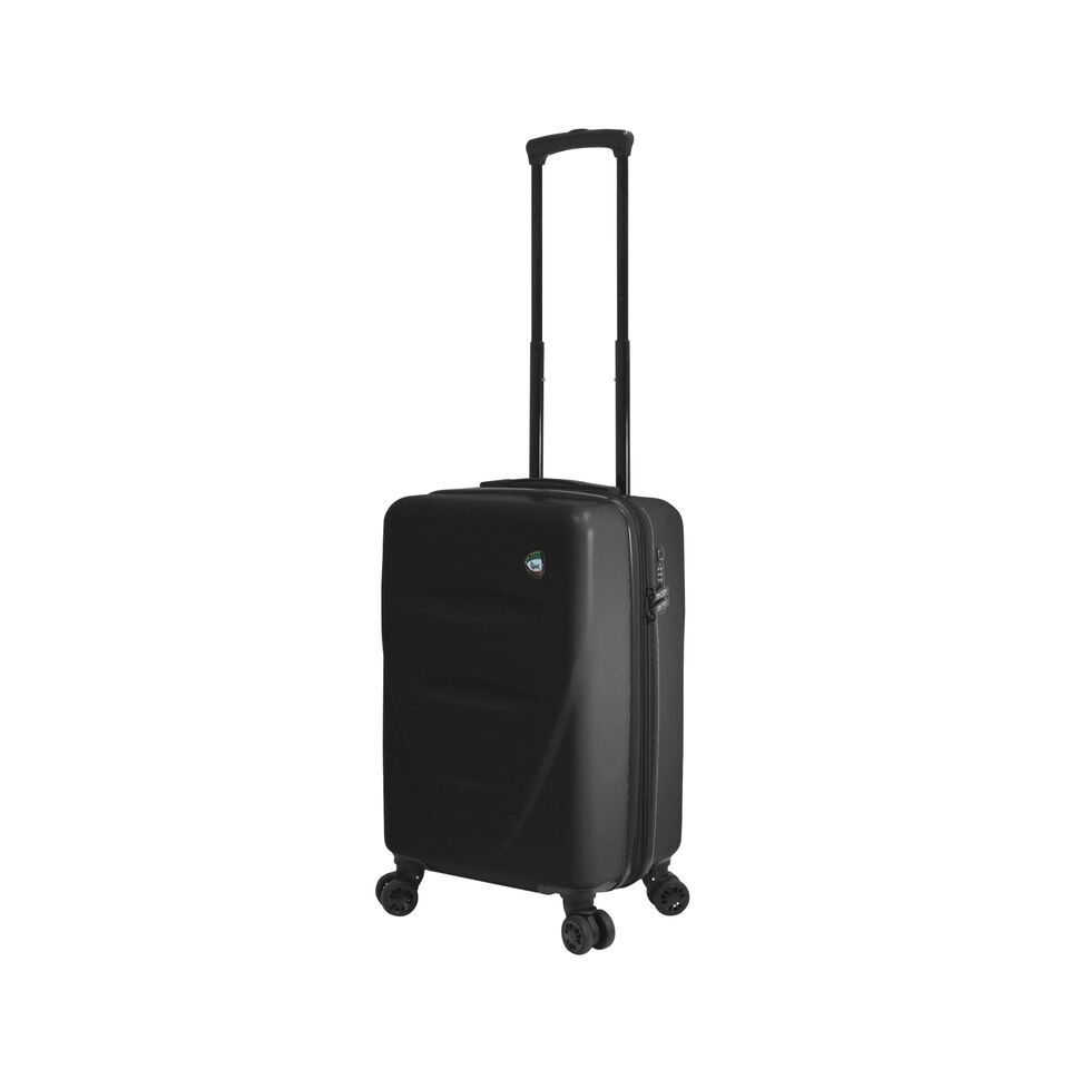 Italy M1304-20in-blk 20 In. Fassa Hardside Spinner Carry-on Luggage With Number Lock, Black