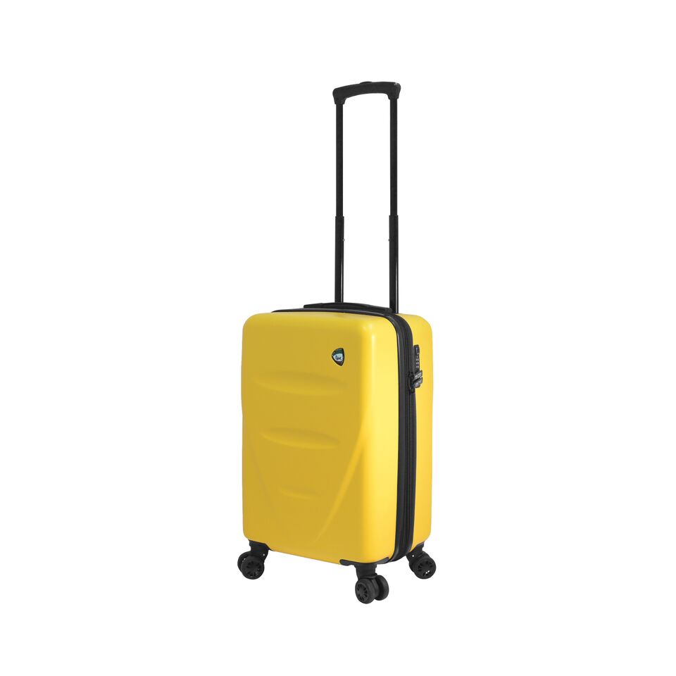 Italy M1304-20in-ylw 20 In. Fassa Hardside Spinner Carry-on Luggage With Number Lock, Yellow