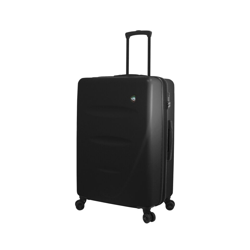 Italy M1304-27in-blk 27 In. Fassa Hardside Spinner Luggage With Number Lock, Black