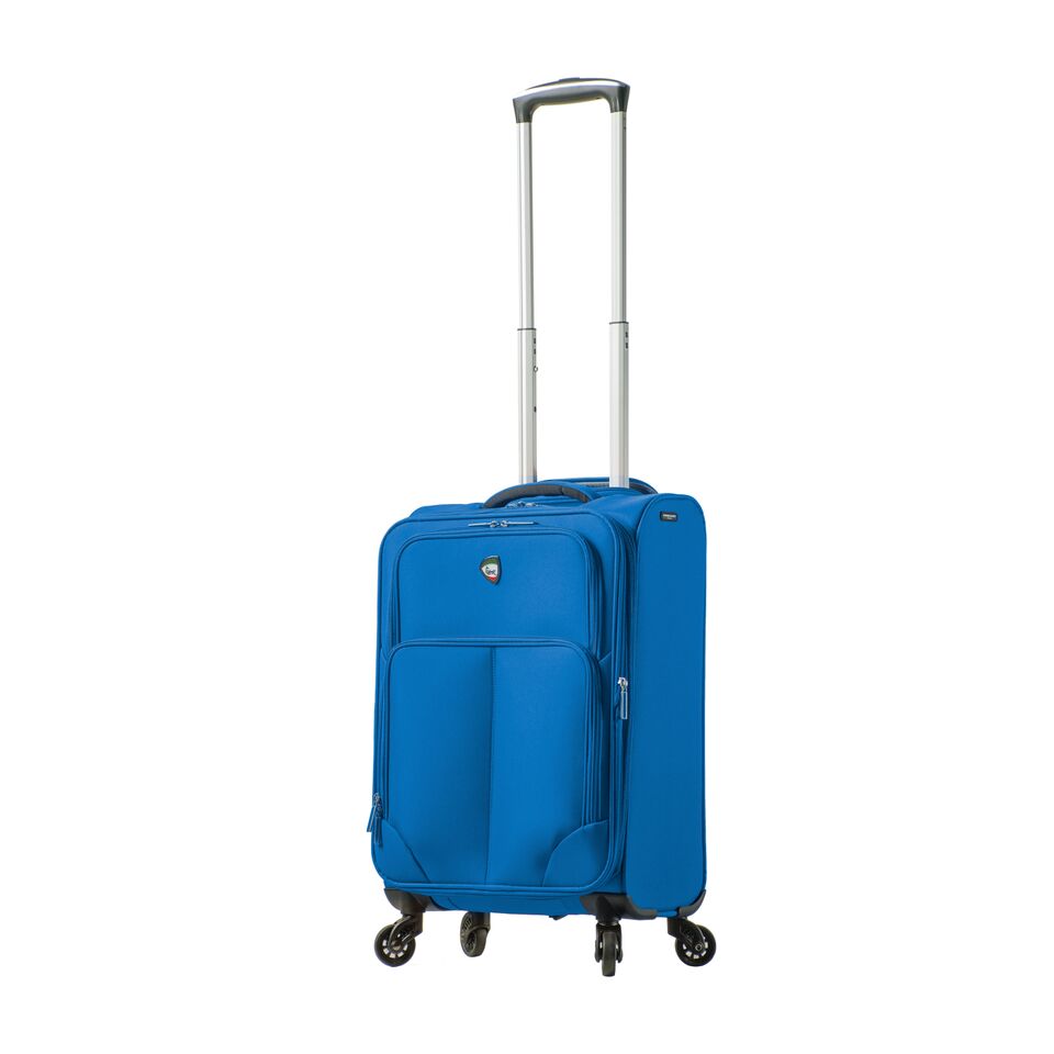 Italy M1116-20in-blu 20 In. Leggero Softside Spinner Carry-on Luggage With Number Lock, Blue