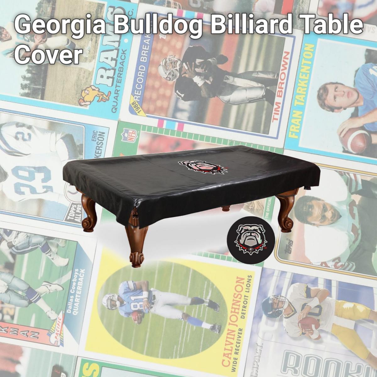 Picture of Holland Bar Stool BCV7GA-Dog Georgia Bulldog Billiard Table Cover
