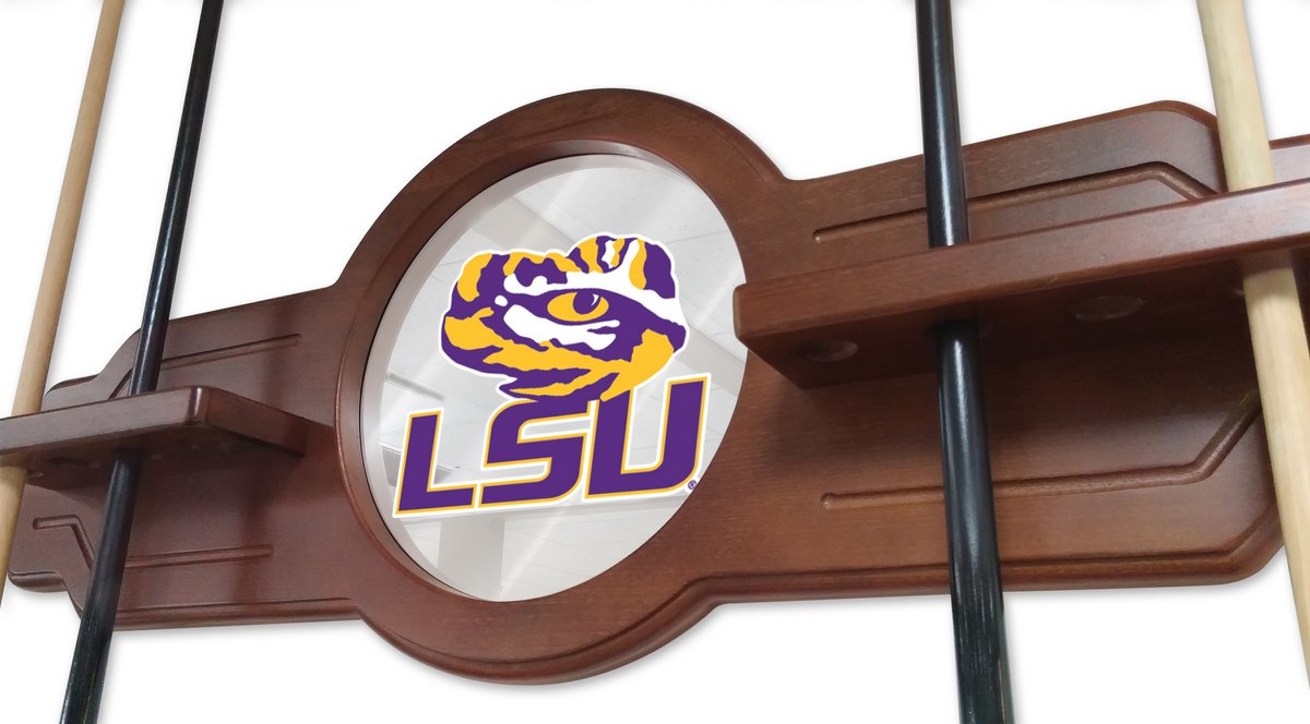 Picture of Holland Bar Stool CueBKLaStUn Louisiana State Cue Rack - Black