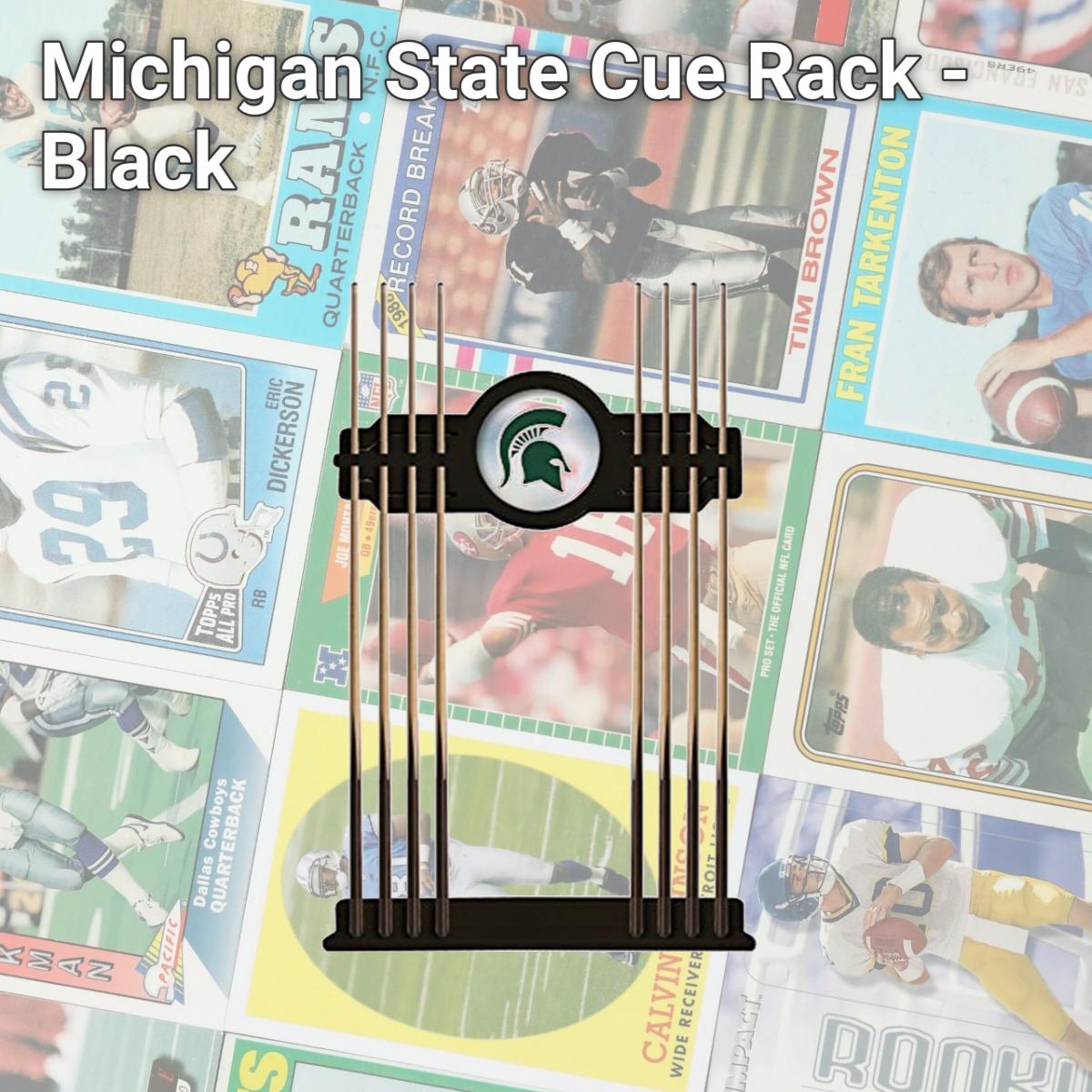 Picture of Holland Bar Stool CueBKMichSt Michigan State Cue Rack - Black