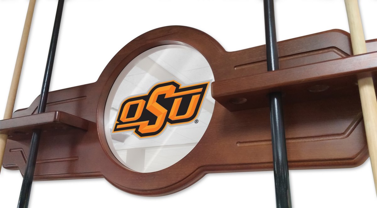 Picture of Holland Bar Stool CueChrdOKStUn Oklahoma State Cue Rack - Chardonnay