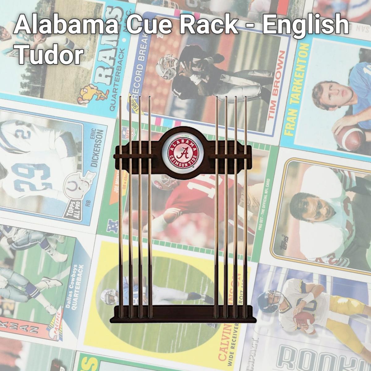 Picture of Holland Bar Stool CueETudAL-A Alabama Cue Rack - English Tudor